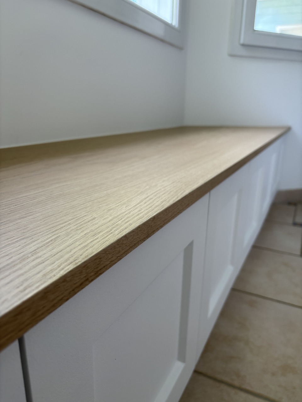 Détail matières du meuble bow-window