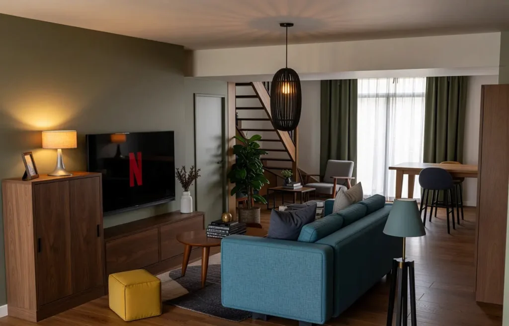 pièce de vie d'une maison